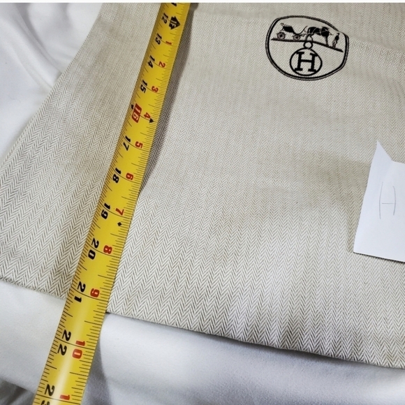 Authentic Hermes Cotton Drawstring Dustbag Cover - Picture 3 of 5